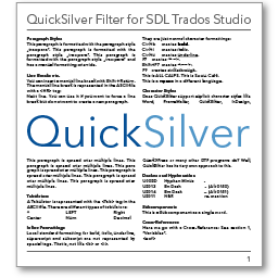 BroadVision QuickSilver for SDL Trados Studio